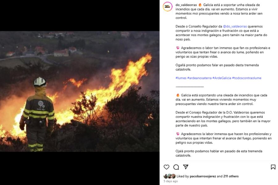 comunicación en una situación de emergencia - DO Valdeorras